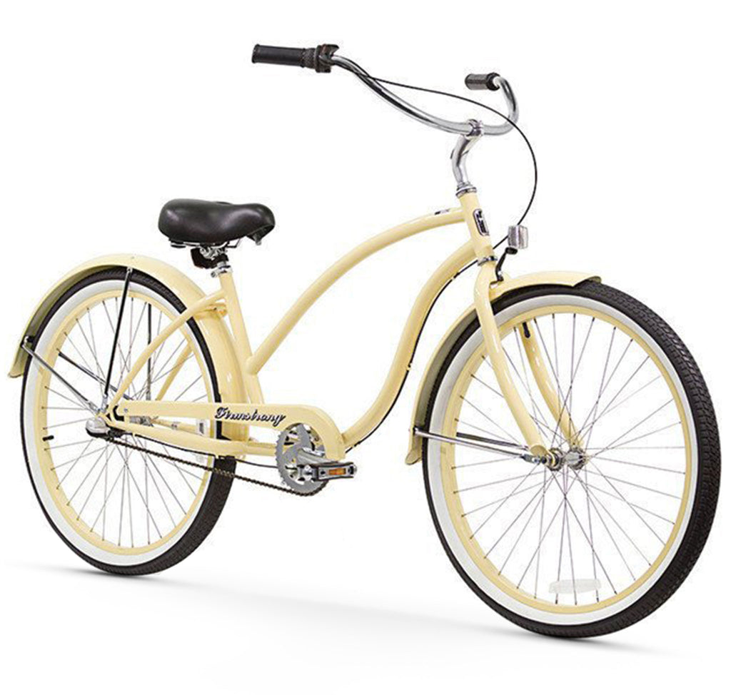 womens yellow beach cruiser