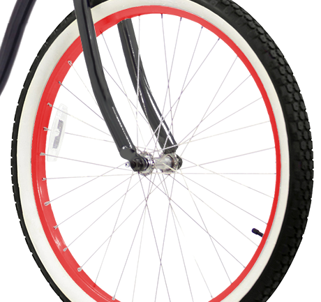 red bike rims