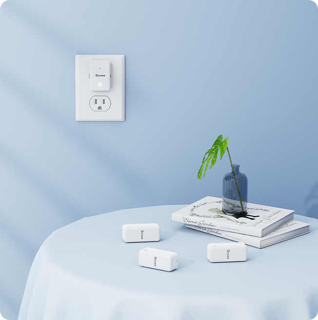 Govee Smart Plug, WiFi Bluetooth Outlet 1 Pack Work with Alexa and Google  Assistant Bundle with Govee Hygrometer Thermometer H5075