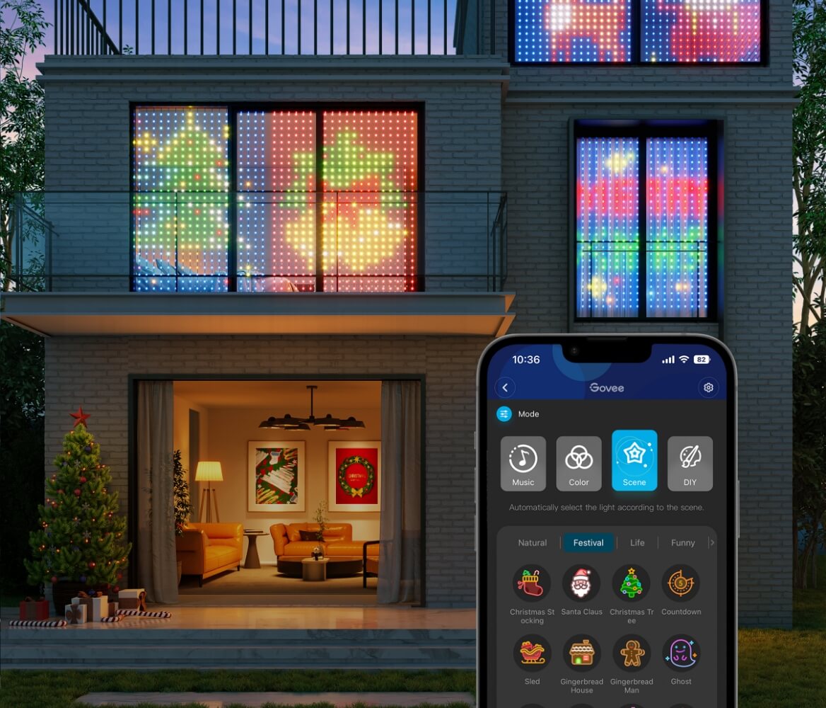 Govee WiFi Bluetooth Curtain Lights (H70B13A1) au meilleur prix