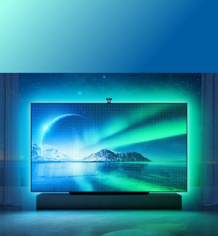 Govee Envisual - Retroiluminación LED para TV con cámara, retroiluminación  RGBIC Wi-Fi para televisores de 55 a 65 pulgadas, funciona con Alexa y