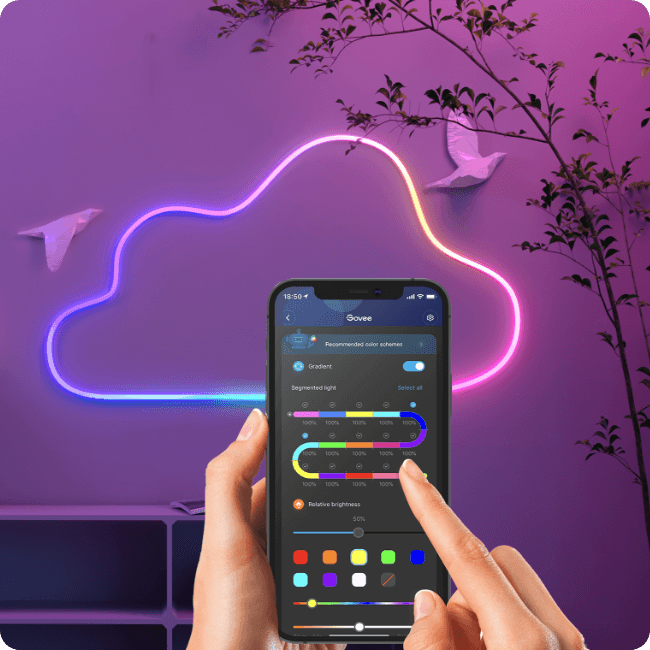 Govee Neon LED Strip 10m. Smart-Home App Musik Sync Alexa Google