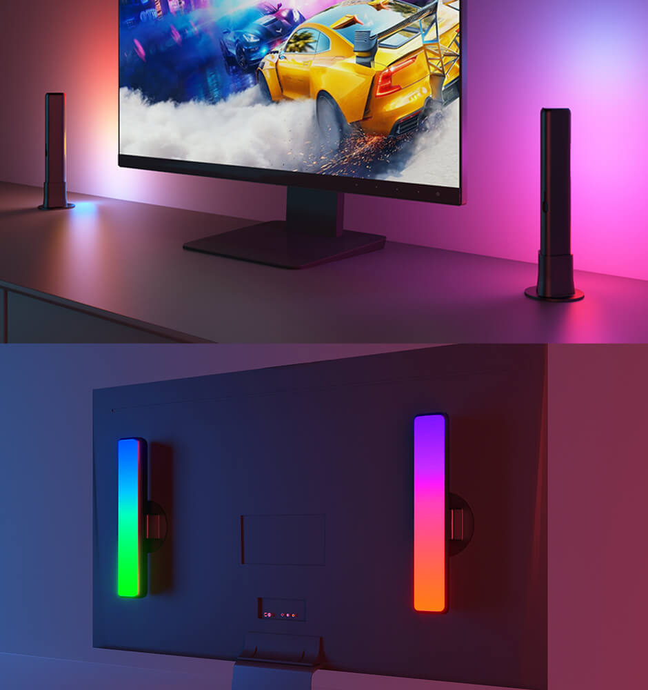 Govee Sync Lightsmart Wifi Screen Light Bar For Computer - Rgb Dimmable  Led For Home Office