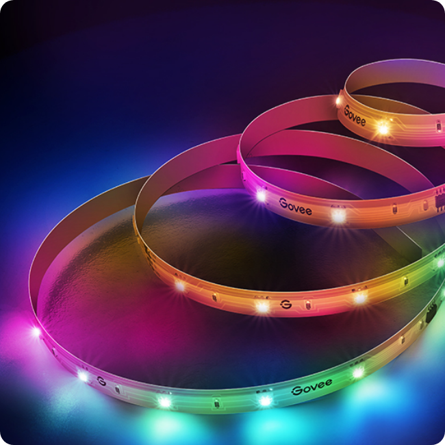 Govee RGBIC Basic Wi-Fi + Bluetooth LED Strip Lights - Govee