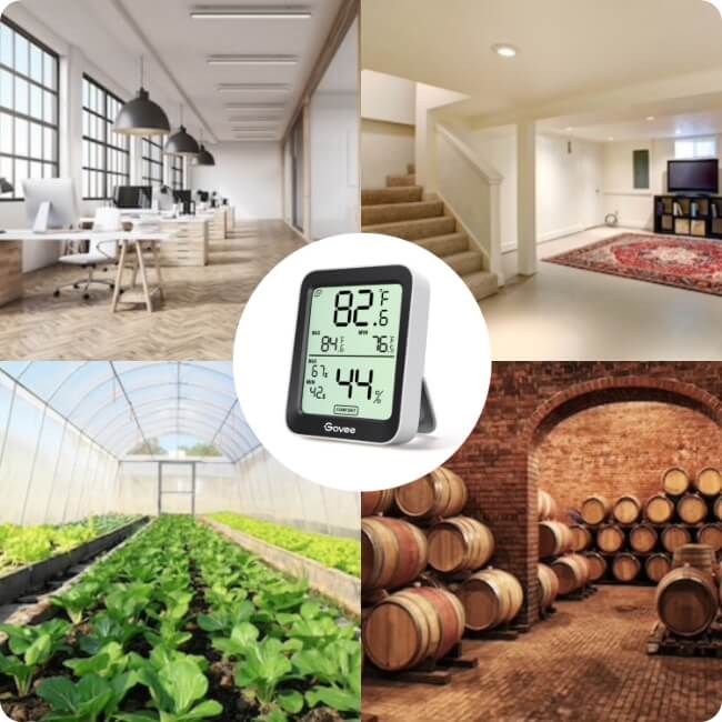 Accurate Readings Smart Home LCD Indoor Outdoor Smart Home Thermometer