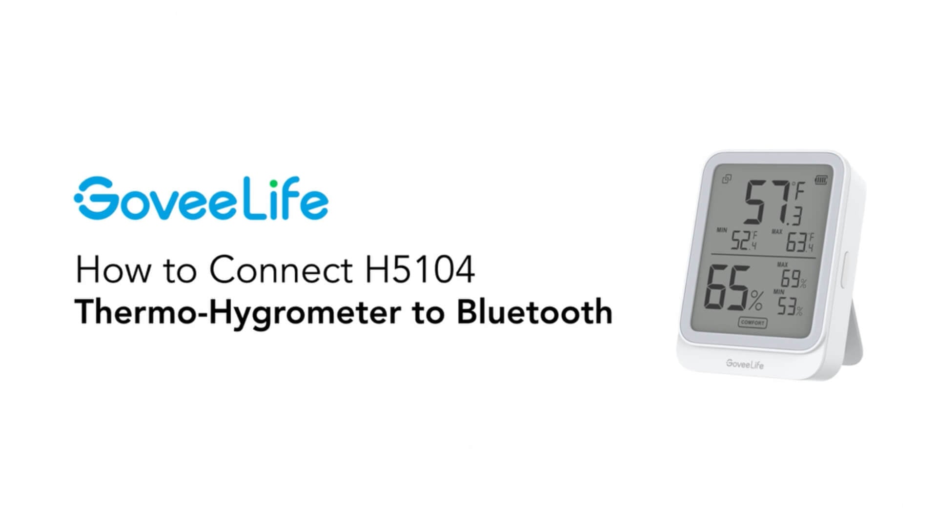 GoveeLife Hygrometer Thermometer H5104 3Pack, Bluetooth Room Temperature Monitor with App Alert and 2 Years Date Storage Export, Remote LCD Digital