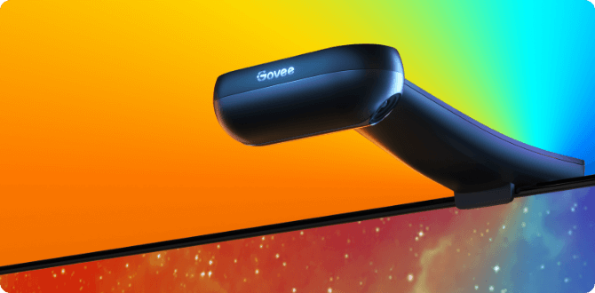Govee T2 Envisual avec Double Caméras, Rétroéclairage LED RGBIC Wi-FI 6m  pour Téléviseurs 75-85 Pouces, Double Perles Lumineuses, s'adapte aux TV  Ultra-Fins : : High-Tech
