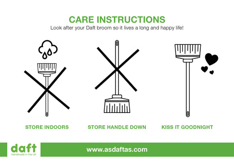 care instructions for your broom