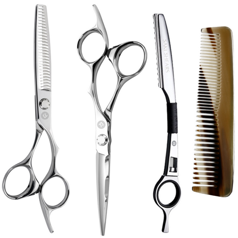 Hair Salon set of hair shears and scissors - Wabi Sabi