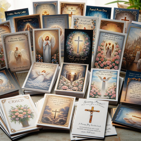 funeral prayer cards