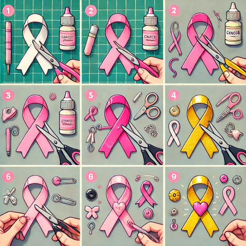 how to make cancer ribbons