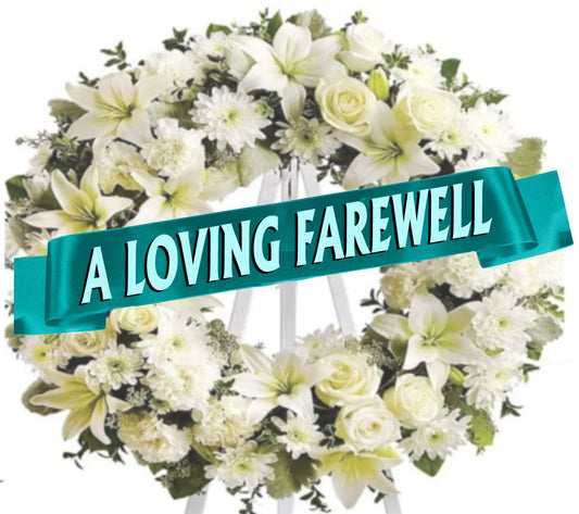 We Will Miss You Funeral Flowers Ribbon Banner – The Funeral Program Site