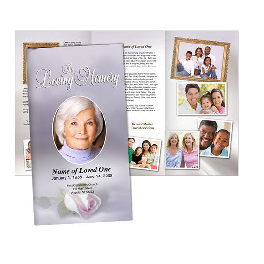 Beloved Trifold Funeral Brochures Template