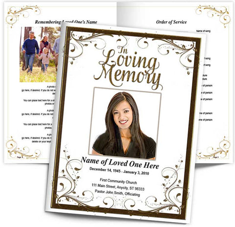 funeral booklet