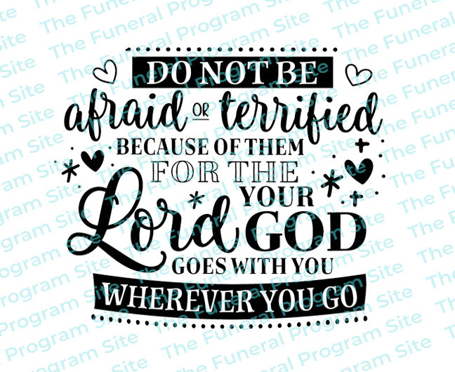 Goes With You Bible Verse Word Art