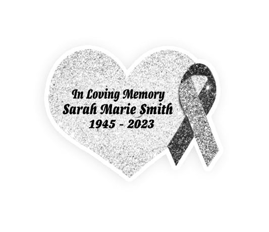 Personalized Stroke, Heart Disease Personalized Awareness Ribbon (Red) –  The Funeral Program Site