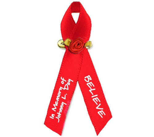 Red And White Awareness Ribbon  Awareness ribbons, Red and white, Awareness