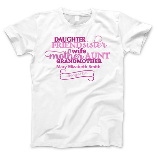 Always In Our Hearts Glitter In Loving Memory T-Shirt (Ladies)