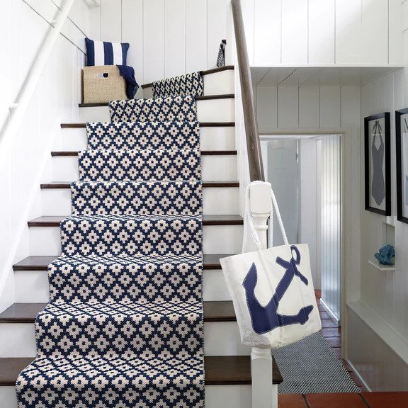 Tamaños de alfombras estilo escalera