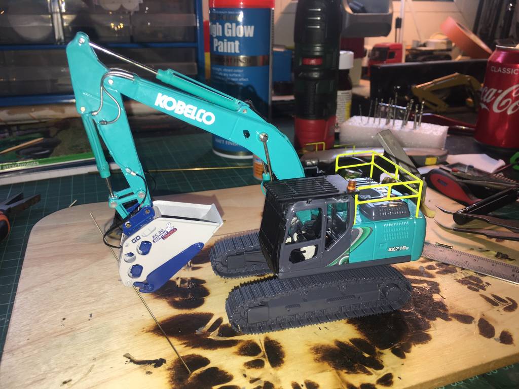 Kobelco Fan Daniel Holland tells us about his customisation of a SK210LC-10 scale model and how he did it.