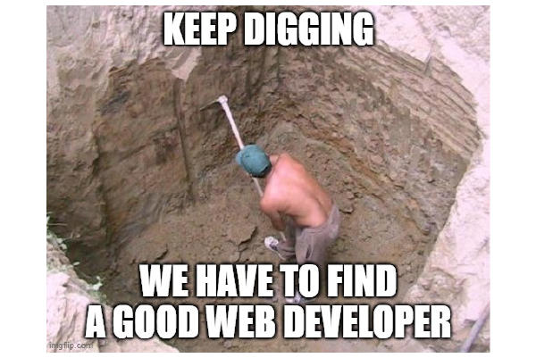 Hiring a great web developer can sometimes feel like digging for gold