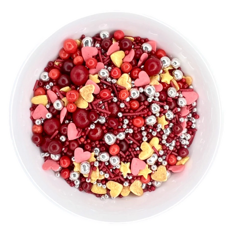 red sprinkle mix