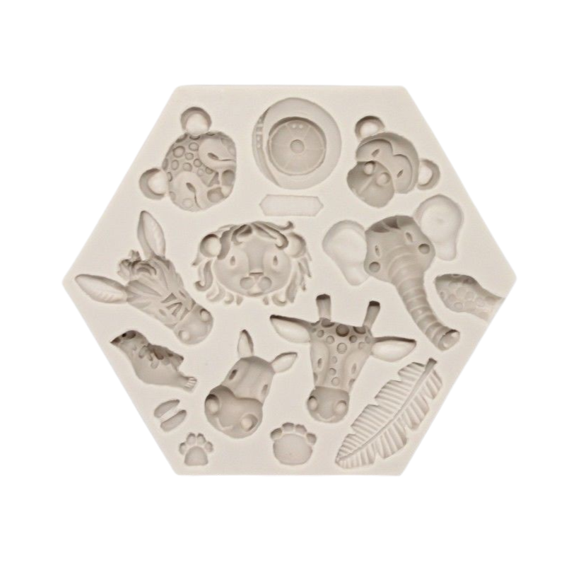 African Animals Silicone Mould for Cake Decorating | Cakers Paradise ...