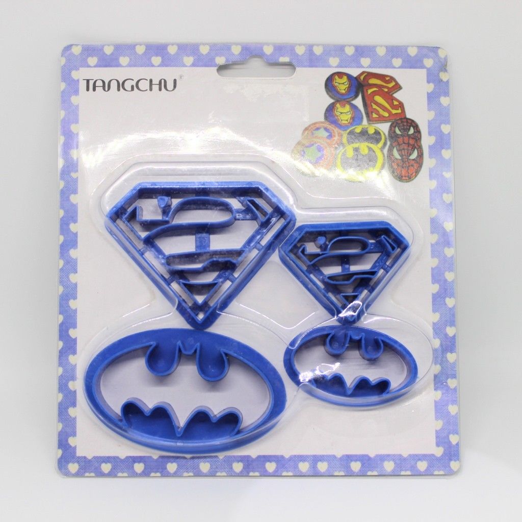 Marvel Batman & Superman Plastic Cutter Set – Cakers Paradise