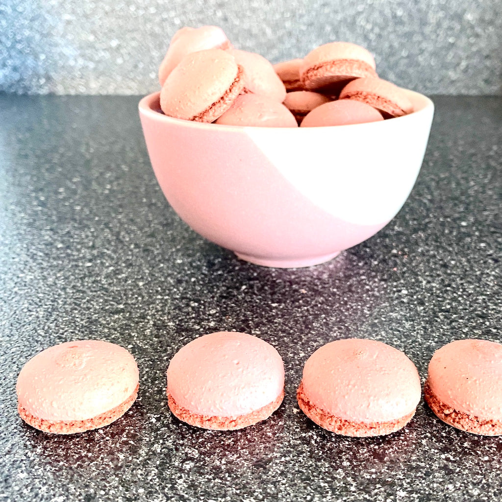 Baking macarons with Bakels Macaron mix cakers paradise