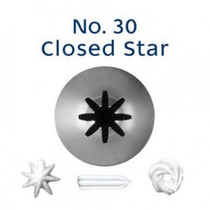 loyal bakeware closed star piping nozzle