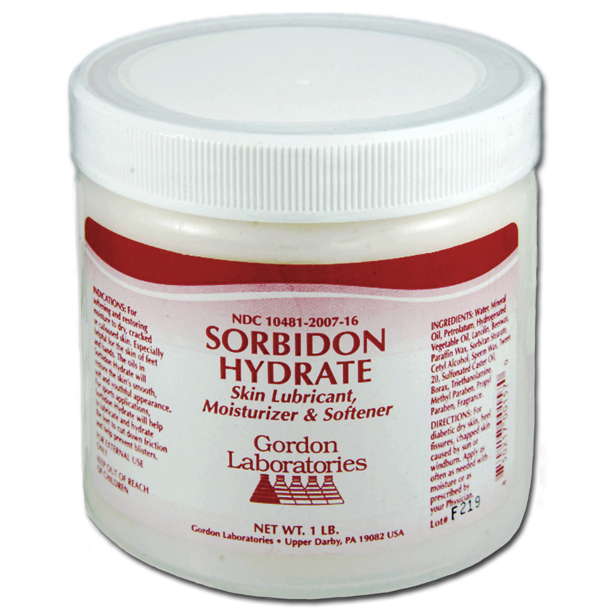 Gordon Laboratories - Sorbidon Hydrate Ointment Cream, for Hands, Feet and Elbows with Dry, Cracked, and Calloused Skin, Ultra Repair Cream, Foot Cream