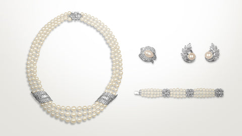 Grace Kelly Pearl and Diamond Parure Set