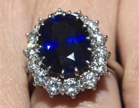 Get the Look for Less: Princess Diana's Sapphire Ring | Black diamond ring  engagement, Gemstone engagement rings, Sapphire engagement ring blue