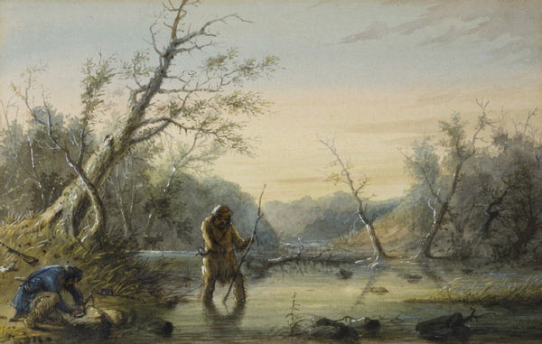 The Beaver Trappers by Alfred Miller circa 1840