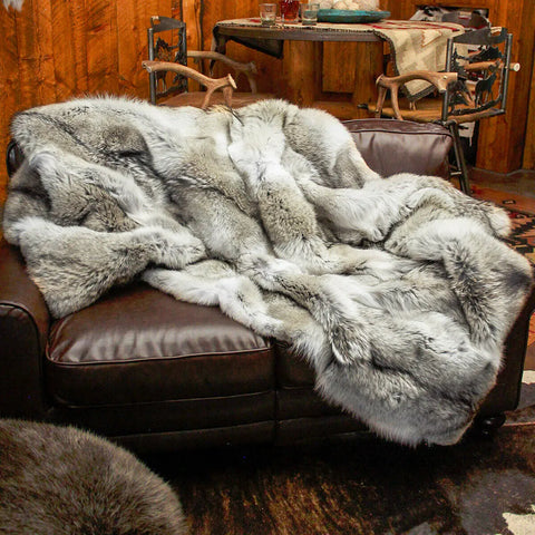 Select Coyote Fur Blanket