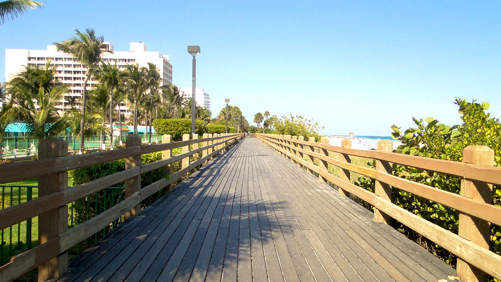 Miami Beach Boardwalk Pathway