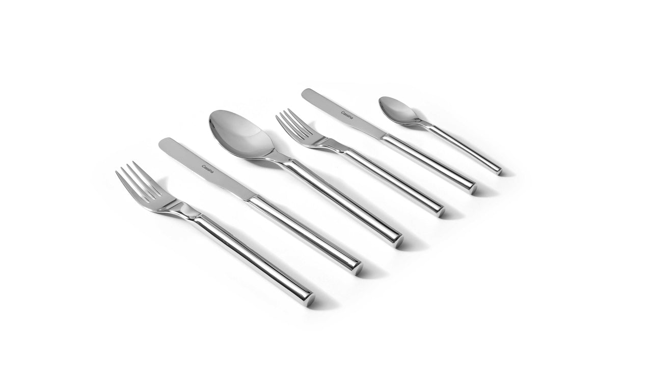 Steel Cutlery LE DUE FACCE DELLA LUNA Set 4 Afra Tobia Scarpa Cassina