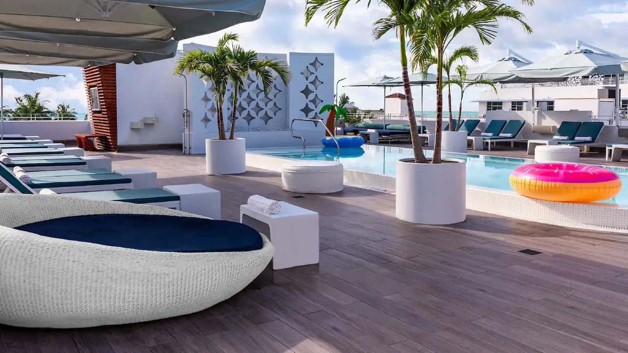 Rooftop pool at Dream South Beach