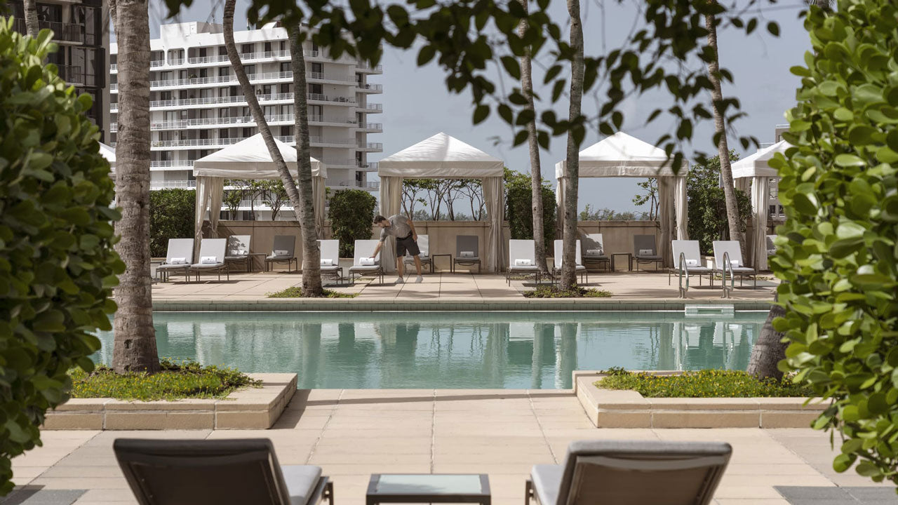 Rooftop pool at Four Seasons Hotel Miami