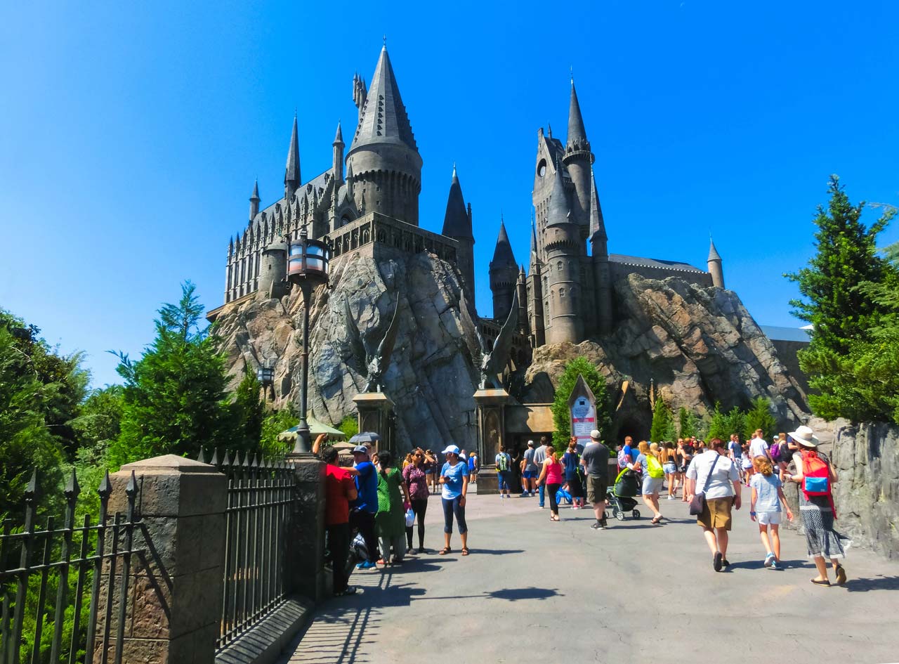 Hogwarts Castle at The Wizarding World Of Harry Potter in Adventure Island of Universal Studios Orlando