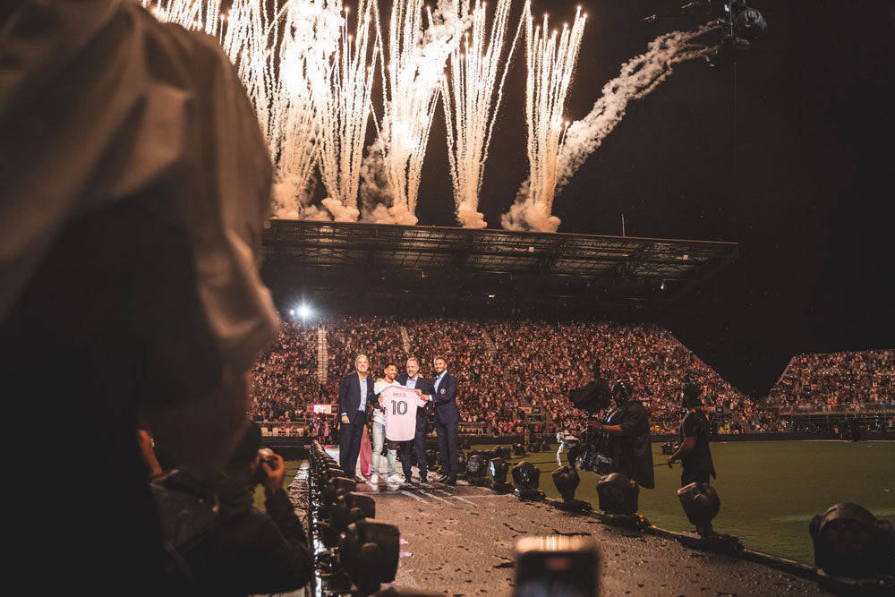 Jorge Mas, Lio Messi, Jose Mas, David Beckham - Photo by intermiamicf.com