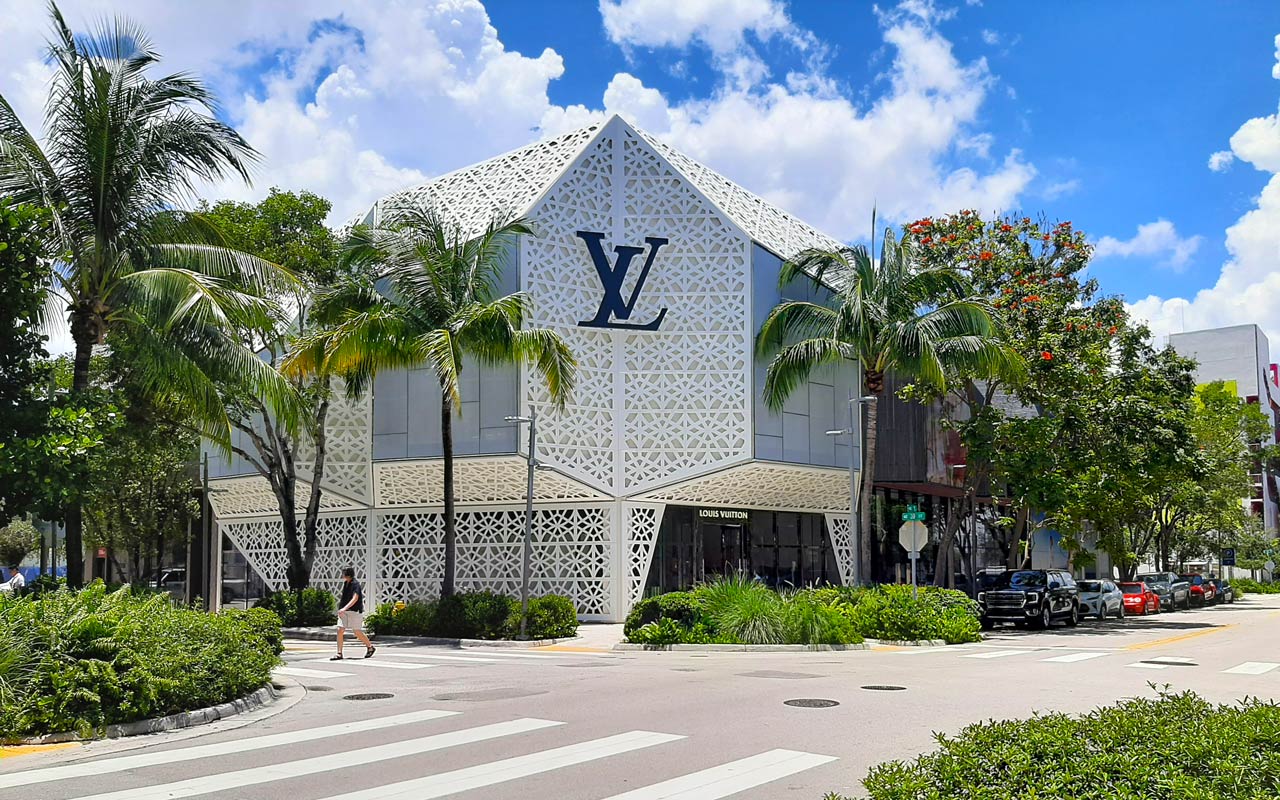Louis Vuitton store in Miami Design District