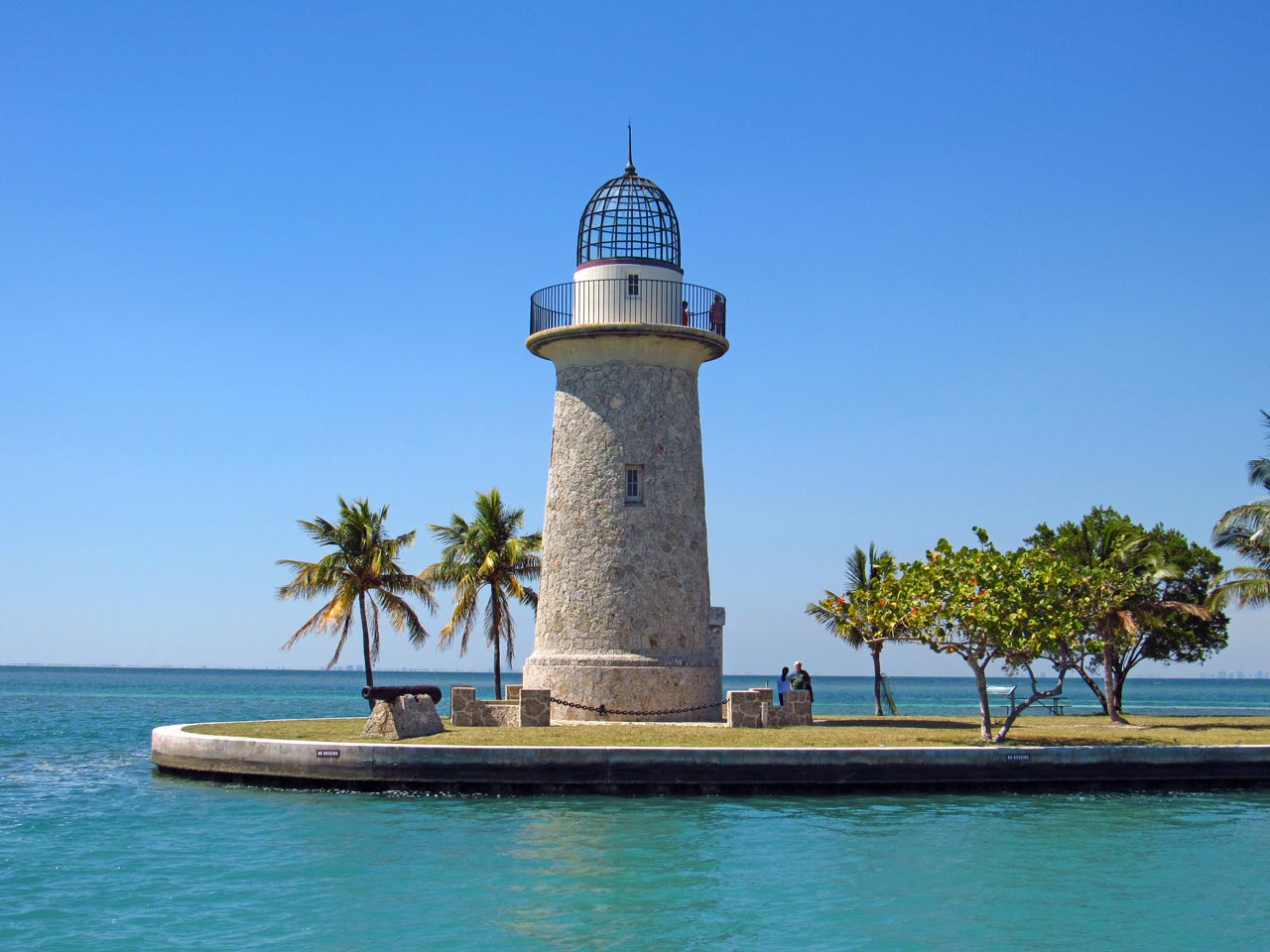 Old lighthouse at Boca Chita Key in Biscayne National Park