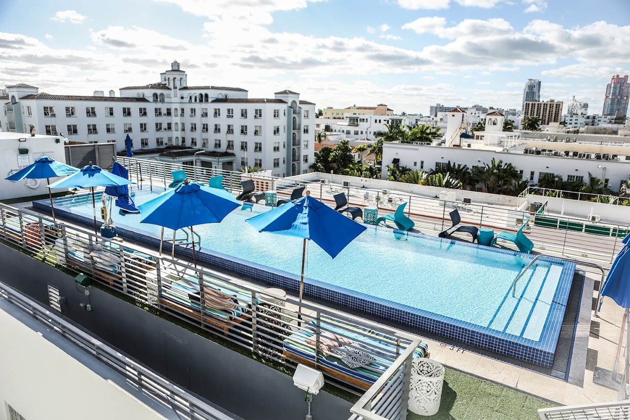 Rooftop pool at the Fairwind Hotel Miami in South Beach