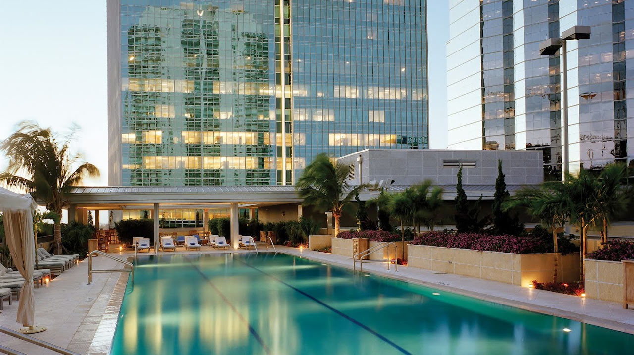 Rooftop pool at Hotel AKA Brickell