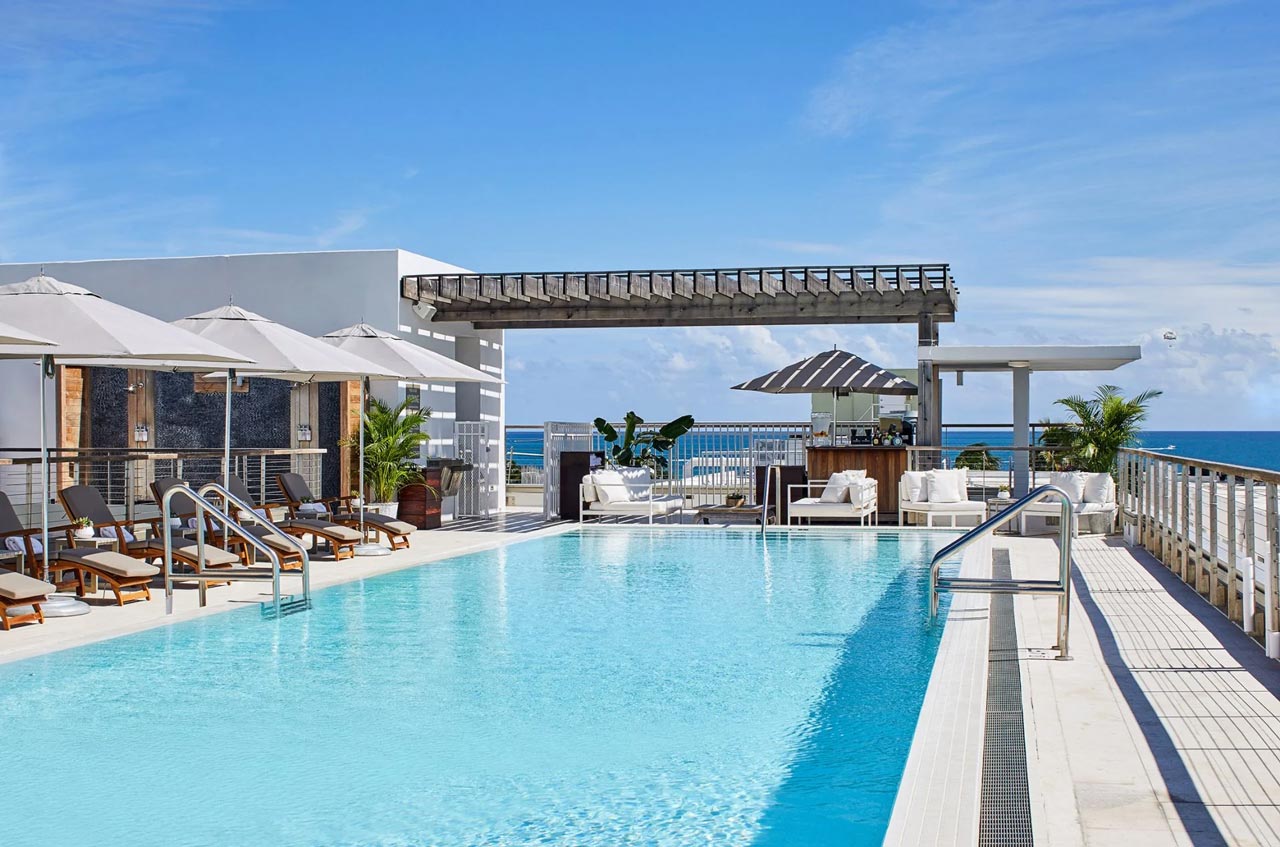 Rooftop pool at The Betsy Hotel