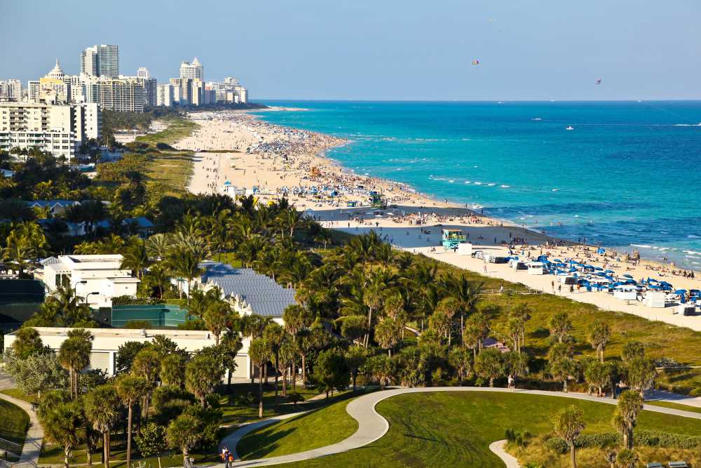 Aerial view of South Pointe Beach