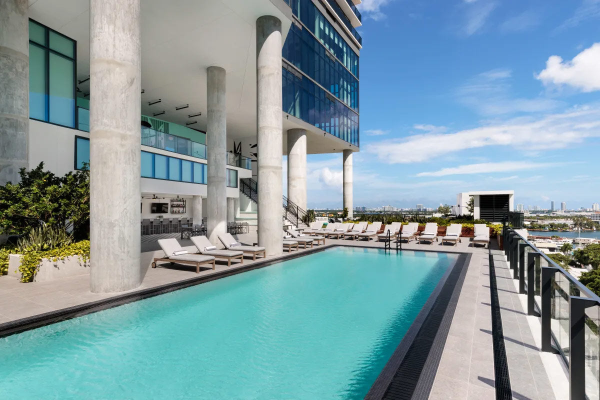 Rooftop pool at The Elser Hotel