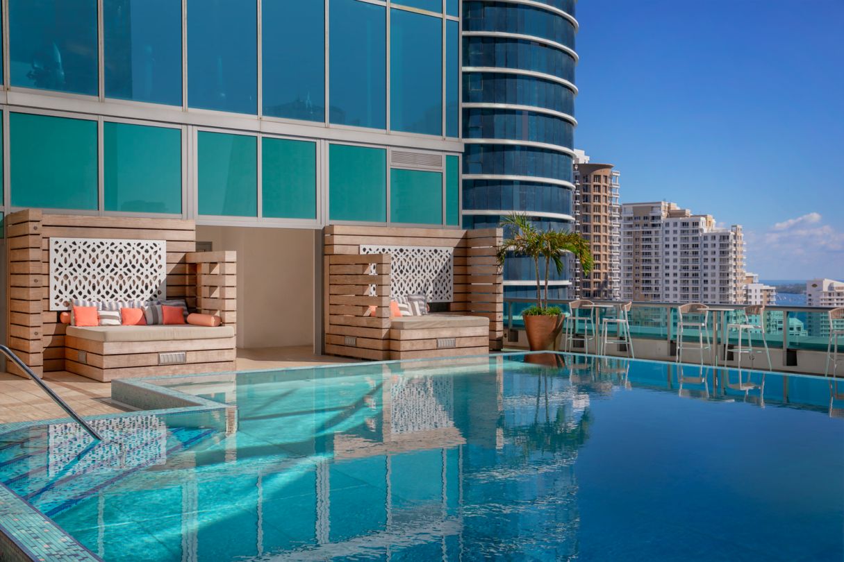 Rooftop pool at JW Marriott Marquis Miami