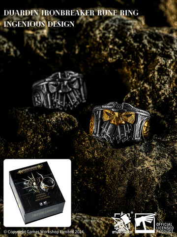 Starforged Duardin Ironbreaker Rune Ring Warhammer the Old World  Men's fashion accessories  New Version Sales Will Begin Soon